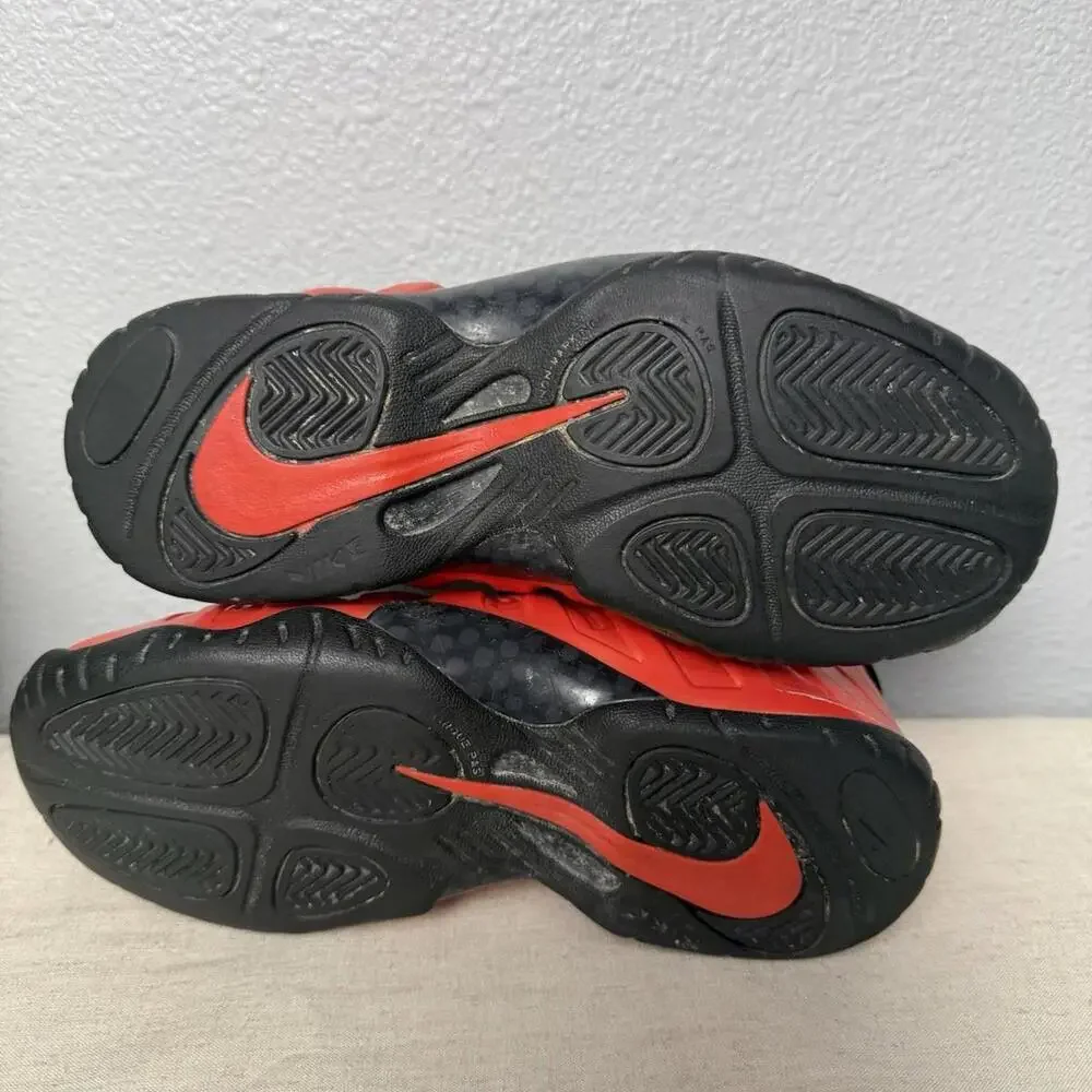 Nike Little Posite One GS Habanero Red 644791-603 Mismatch‎ Shoes Sz Y4